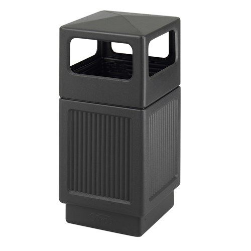 Park-Abfallbehälter - CANMELEON™ - Safco - Polyethylen / mit Deckel / modern