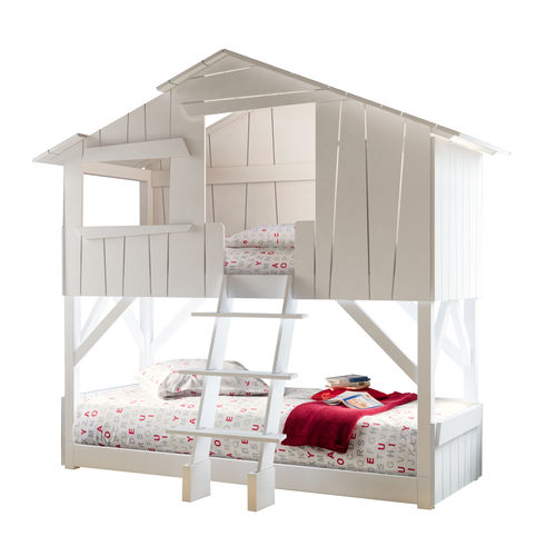 Etagenbett - CABANE SUPERPOSEE - MATHY BY BOLS - Einpersonen / MDF / Kiefer
