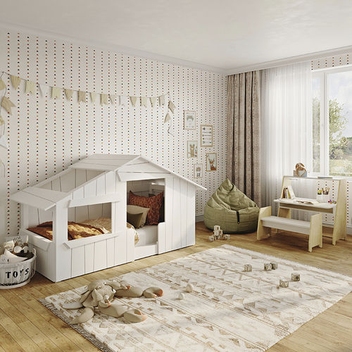 Spielbett - CABANE - MATHY BY BOLS - Einpersonen / modern / für Kinder