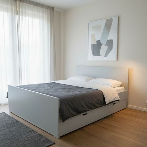 Doppelbett - LUMA P60 - MATHY BY BOLS - modern / individuell gestaltbar / MDF