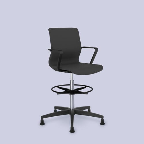 Moderner Bürohocker - DRUMBACK - Viasit GmbH - Stahl / Eisen / Gestell aus Metall