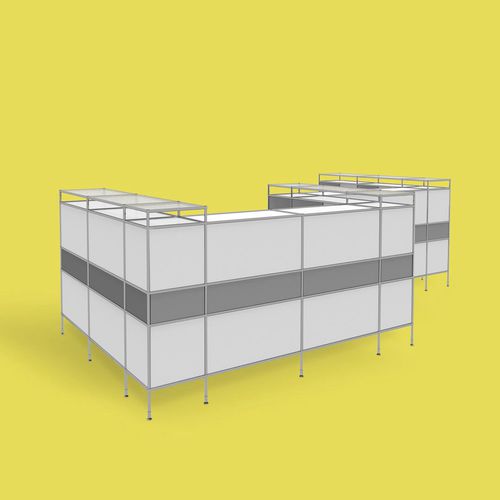Modulare Empfangstheke - SYSTEM4 - Viasit GmbH - Stahl / für Lagerung