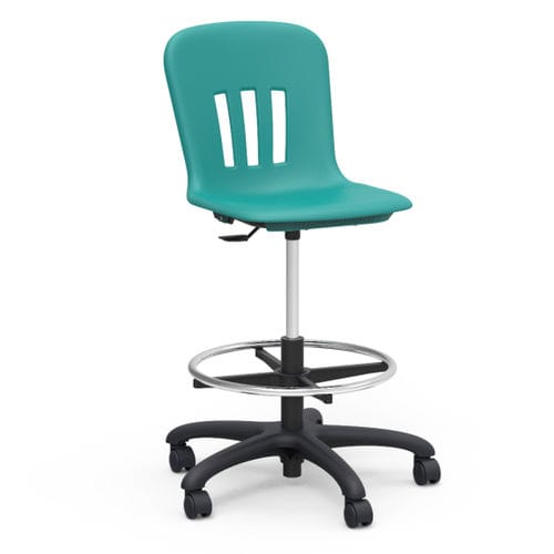 Moderner Arbeitshocker - METAPHOR SERIES LAB - Virco - Polypropylen / Gestell aus Stahl / mit Rollen