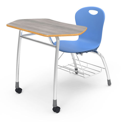 Moderner Stuhl - ZUMA SERIES AGILE COMBO UNIT  - Virco - für den Innenraum / Polypropylen / Gestell aus Stahl
