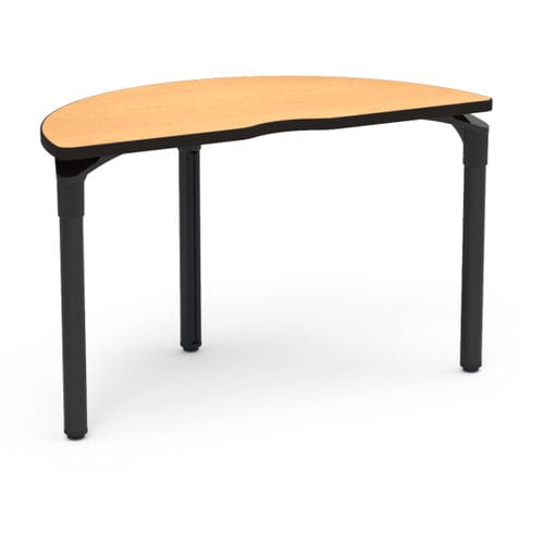 Moderner Tisch - PLATEAU SERIES HALF MOON - Virco - Stahl / Aluminium / Hochdrucklaminat