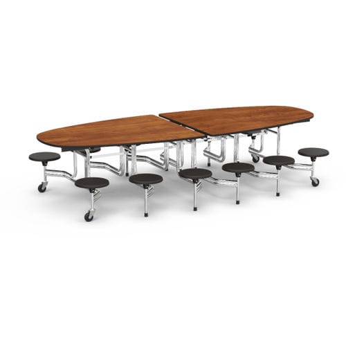 Moderner Esstisch - MTSE SERIES - Virco - Stahl / Hochdrucklaminat / Gestell aus Stahl
