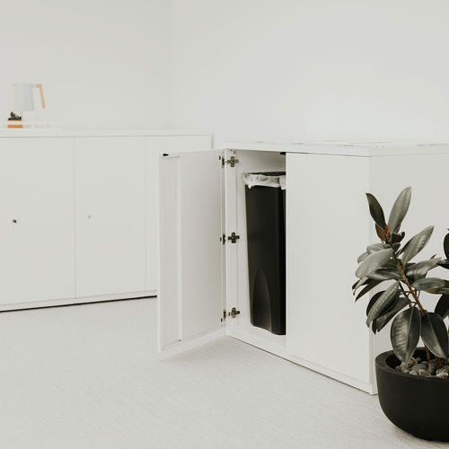 Park-Abfallbehälter - X - Haworth - System / Stahl / Kunststoff