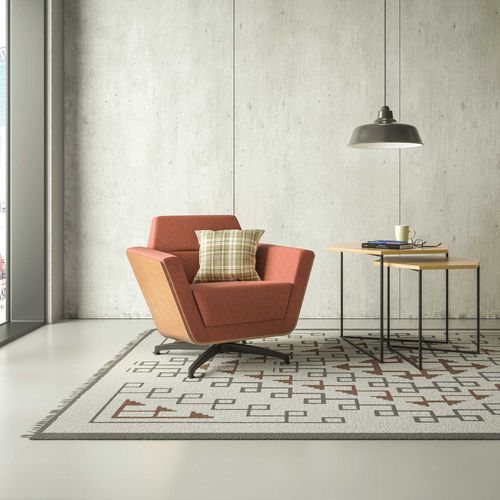Moderner Sessel - BESPACE - Jasper Group - Stoff / Eiche / Nussbaum