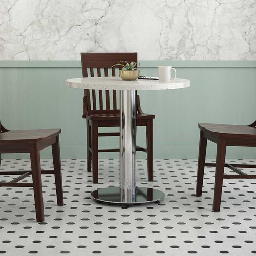 Moderner Tisch - FRESCO - Jasper Group - Holz / Metall / mit Fußgestell