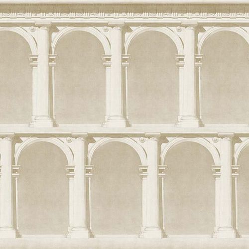 Moderne Tapete - ARCHE & COLUMNS /2 - Papiers de Paris - Motiv / Betonoptik / sandfarben