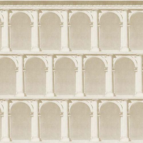 Moderne Tapete - ARCHE & COLUMNS /3 - Papiers de Paris - Motiv / Betonoptik / blau