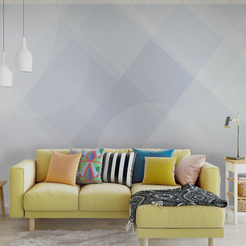 Moderne Tapete - DESIGNLUX #3  - Papiers de Paris - mit geometrischen Motiven / Tapetenoptik / bedruckt