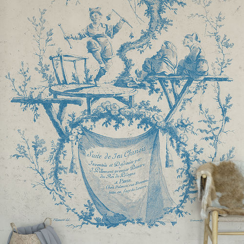 Klassische Tapete - CHINESE DECOR  - Papiers de Paris - Skizzenmotiv / Szenen / Tapetenoptik