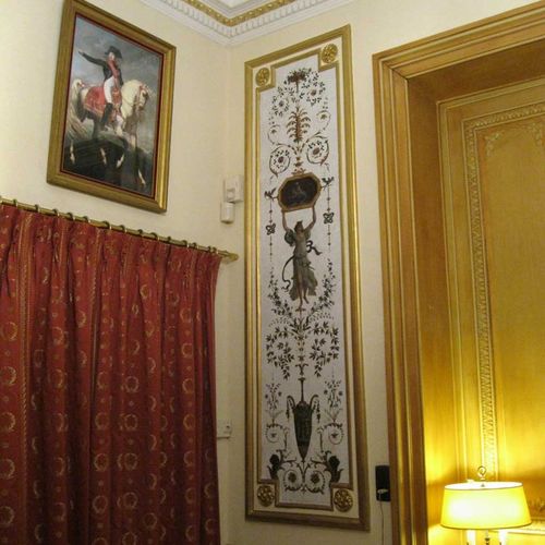 Verkleidungs-Dekorplatte - BOUDOIR DE LA REINE - GROTESQUE N°1 - Papiers de Paris - wandmontiert / hochwiderstandsfähig / Holz