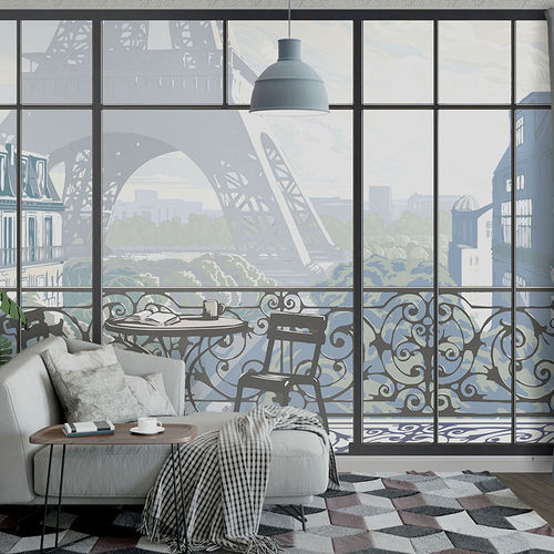 Moderne Tapete - EIFFEL TOWER - Papiers de Paris - Szenen / Tapetenoptik / bedruckt