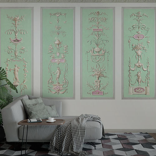 Verkleidungs-Dekorplatte - THE FOUR SEASONS - SPRING  - Papiers de Paris - wandmontiert / hochwiderstandsfähig / Papier