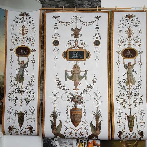 Dekorplatte für Wand - BOUDOIR DE LA REINE - GROTESQUE N°3 - Papiers de Paris - Verkleidung / hochwiderstandsfähig / Holz