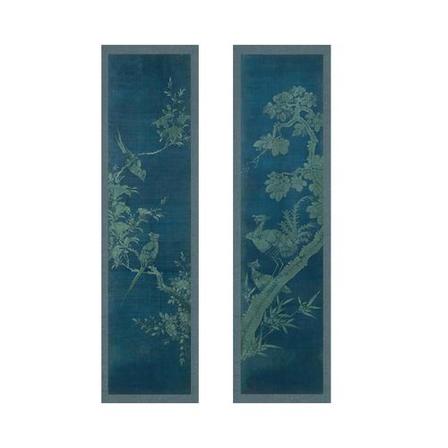 Verkleidungs-Dekorplatte - KOREAN PANELS N°1&2 - FLOWERS&BIRDS - Papiers de Paris - wandmontiert / hochwiderstandsfähig / Papier