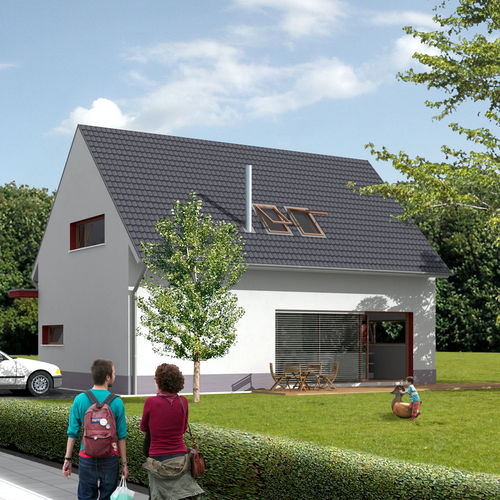 Fertigbauhaus - EK 001 - ekokoncept, wooden prefabricated buildings, d.o.o - modern / 2-Etagen / Holz