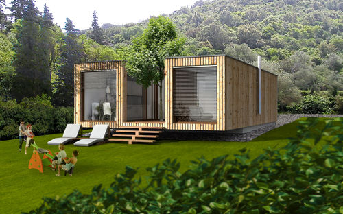Fertigbauhaus - EK 007 - ekokoncept, wooden prefabricated buildings, d.o.o - umweltfreundlich / modern / ebenerdig
