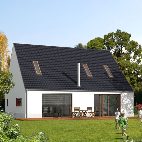 Fertigbauhaus - EK 012 - ekokoncept, wooden prefabricated buildings, d.o.o - umweltfreundlich / modern / 2-Etagen