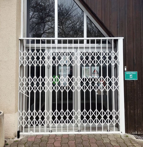 Dehnbares Sicherheitsgitter - DELIAL - La Toulousaine - für Türen / für Schaufenster / galvanisiertem Stahl