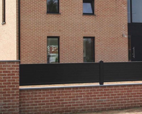 Lamellenzaun - BRISTOL - La Toulousaine - für Wohnhaus / Aluminium / rechteckig