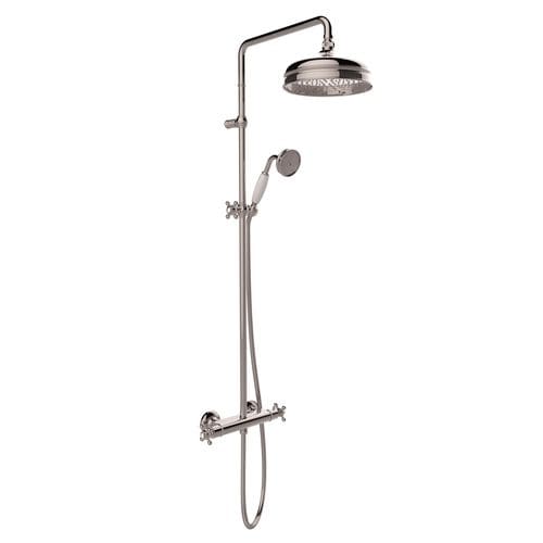 Thermostatische Duschsäule - COLONIAL RIGOLETTO - CARIMALI design shower_space - Edelstahl / Chromoberfläche / wandmontiert