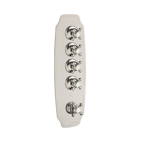 Einhebelmischer für Dusche - 21044-CR - CARIMALI design shower_space - wandmontiert / thermostatisch / aus verchromtem Metall