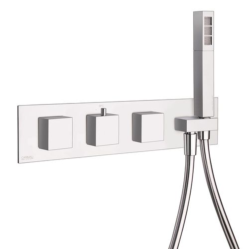 Einhebelmischer für Dusche - 21840-CR - CARIMALI design shower_space - wandmontiert / thermostatisch / ABS