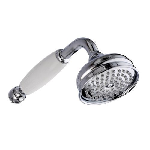 Runde Handdusche - 45220/SC-CR - CARIMALI design shower_space - verchromter Messing / Chromoberfläche