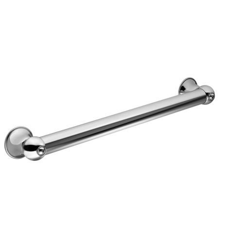 Messing-Stützgriff - 70400C90-CR - CARIMALI design shower_space - Chrom / gerade / wandmontiert