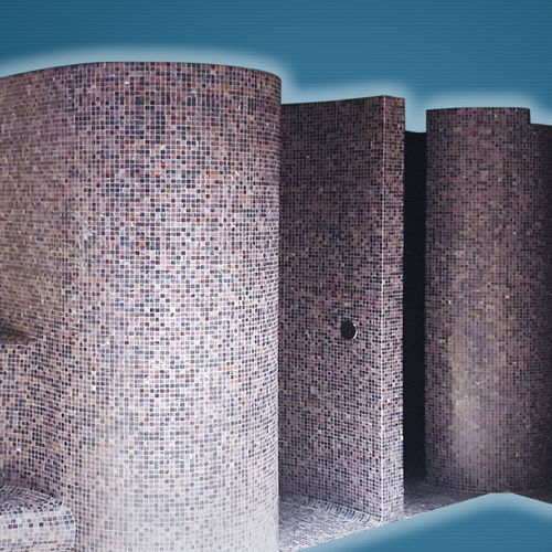 Duschkabine / expandiertes Polystyrol (EPS) - Mallor, S.L.U. - Glasfaser / mit Schiebetür / gebogen