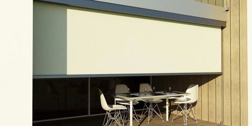 Jalousie für Fenster - AIRE - Shadelab - Stoff / für Außenbereich / motorisiert