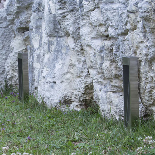 Leuchtpoller für Garten - NESSUN DORMA - Inverlight Srl - modern / Edelstahl / Opal