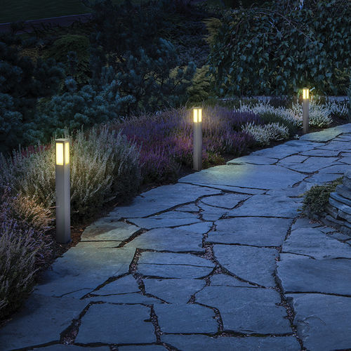 Leuchtpoller für Garten - SAM - Inverlight Srl - modern / Edelstahl / Opal