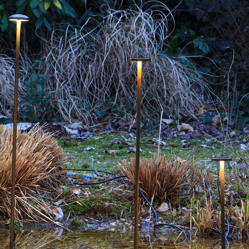 Leuchtpoller für Garten - CHIODINO 7 - Inverlight Srl - modern / Edelstahl / Opal