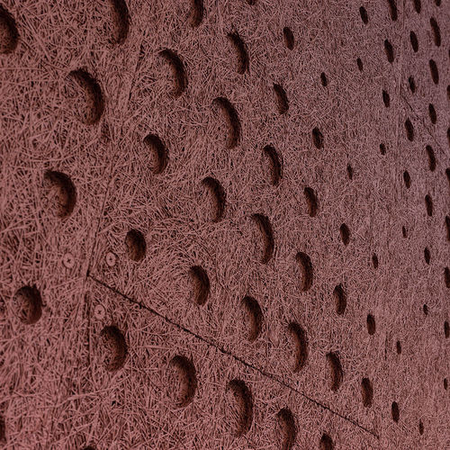 Wandmontierte Akustikplatte - DOTS - Troldtekt A/S - für Decke / Holzzement / quadratisch