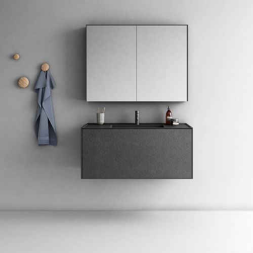 Wandmontierter Spiegel für Badezimmer - QUBE - Fiora - modern