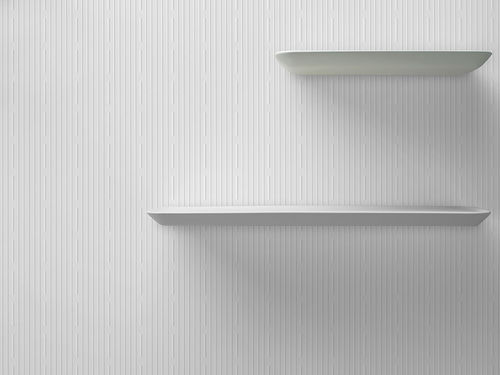 Wandmontiertes Regal - HYLLA LEDGE - Fiora - Design / Verbundwerkstoff / für Gewerbegebrauch