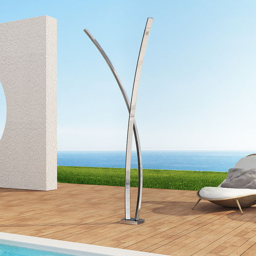Außendusche für Pool - PRELUDIO - Inoxstyle - Solar / Multifunktion / begehbar