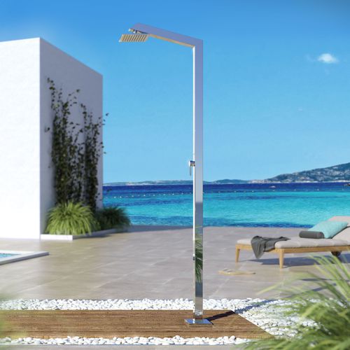 Außendusche für Pool - TECNO CUBE M e6 - Inoxstyle - Edelstahl / für Privatgebrauch / für Gewerbegebrauch