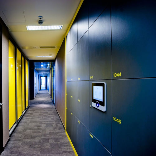 Laminat-Garderobenschrank - LUOVA - ATEPAA / PENT. - Zahlen / für öffentliche Einrichtungen / für Büro