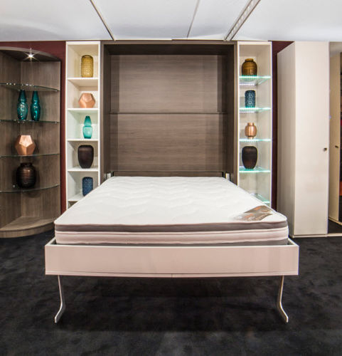 Hubbett - YOU CANAPE - LIFTSECURITY - Doppelbett / modern / gepolstertes Kopfteil