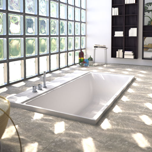 Badewanne aus Mineralwerkstoffen - NEUTRA INCASSO - SIGN - weiß