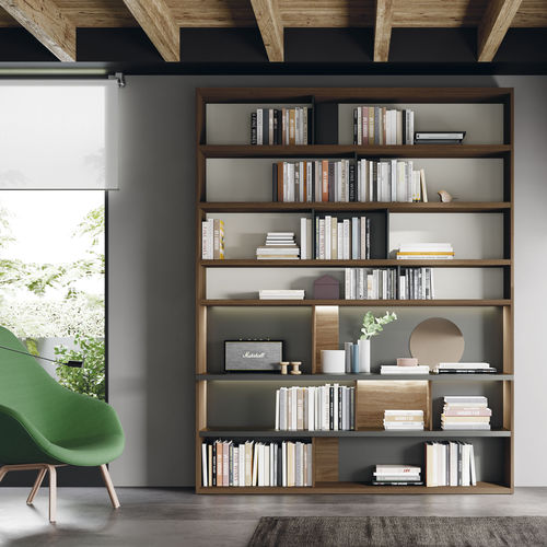 Modul-Bücherregal - EST118 - VIVE - MUEBLES VERGE S.L. - hoch / modern / lackiertes Holz