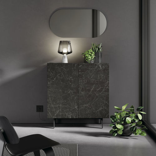 Hohes Sideboard - COMPACT RECIBIDOR 8 - VIVE - MUEBLES VERGE S.L. - modern / mattlackiertes Holz / Keramik