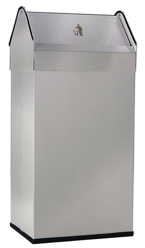 Hygienischer Abfallbehälter - PAP900 - MEGABLOK S.A. - Stahl / mit Schwingdeckel / modern
