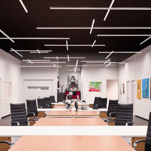 Beleuchtungsprofil für Aufbau - ROMA XL - Luz Negra - Wand / deckenmontiert / LED