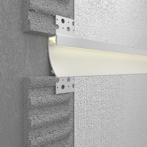 Eingebautes Beleuchtungsprofil - BOGOTA - Luz Negra - Wand / LED / Aluminium